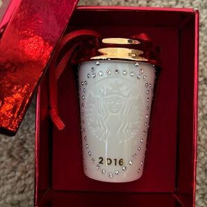 2016 Starbucks holiday ornament.